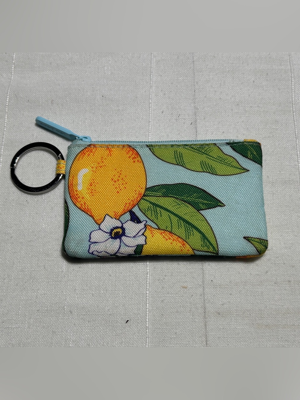 Vera Bradley Lemon Grove Keyring ID Holder